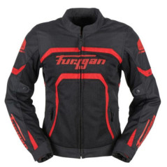 Geaca moto dama Furygan Mystic Evo VTD - Negru/Rosu