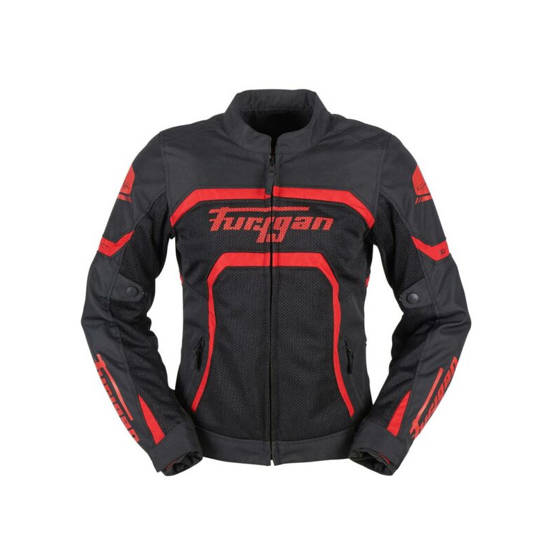 Geaca moto dama Furygan Mystic Evo VTD - Negru/Rosu