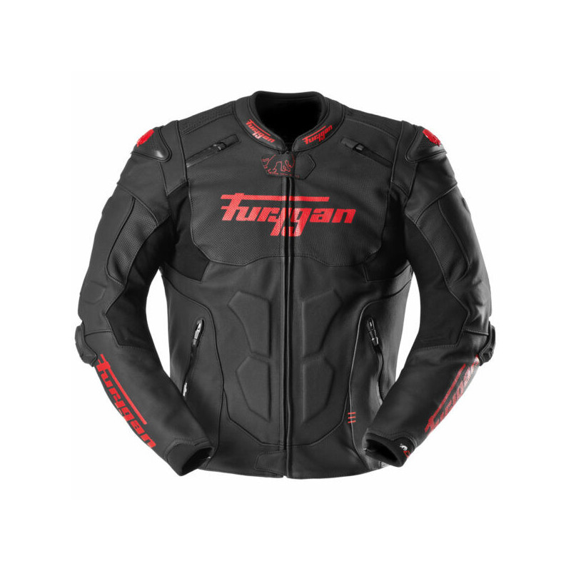 Geaca Moto piele Furygan Raptor Evo 3 - negru/rosu XL