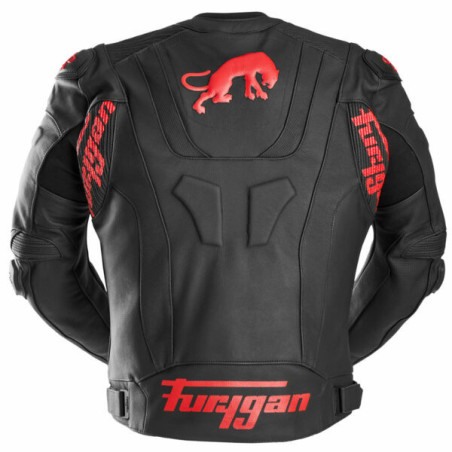 Geaca Moto piele Furygan Raptor Evo 3 - negru/rosu XL
