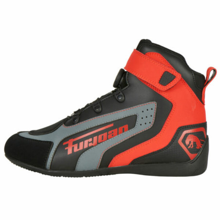 Ghete moto Furygan V4 Easy - Negru/Rosu