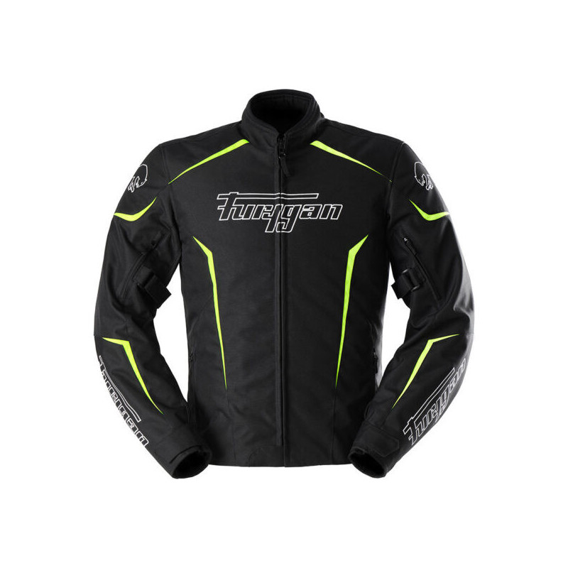 Geaca moto Furygan Yori negru/alb/fluo - XL