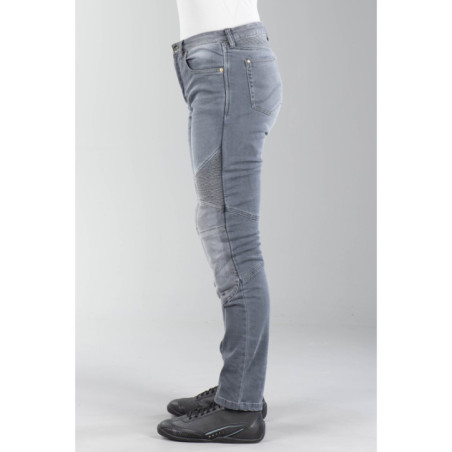 Blugi moto dama Furygan Purdey gri - 42