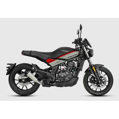 Motocicleta Barton Stratos 125 A1 - Negru/Gri/Rosu