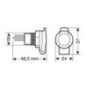 Priza auto incorporabila DIN Lampa - 12/24v 16A