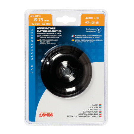 Claxon Moto rotund DIAM. 75MM Lampa
