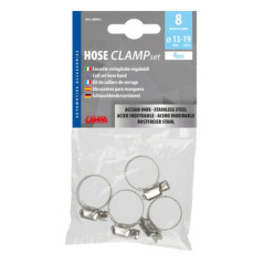 Coliere rotunde inox Lampa, 8mm, diam. 13-19mm, 4 buc.