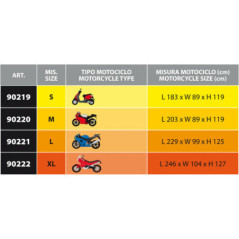 Husa moto Lampa Ventura - XL - 246x127x104 cm