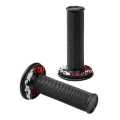 Mansoane moto Lampa donut fff-road(negru/rosu)