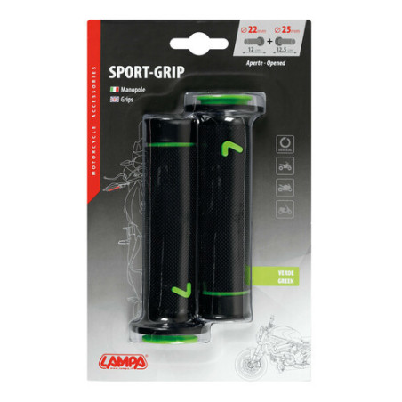 Mansoane moto Lampa sport-grip(verde)