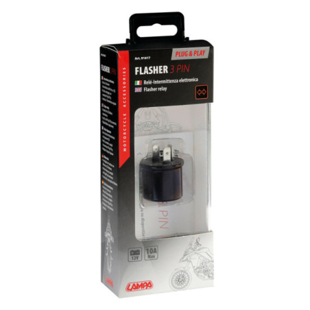 Releu semnalizare Lampa cu 3 pini, LED 12V - 10A