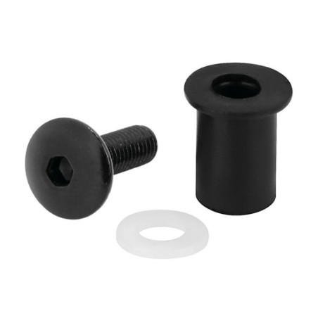 Kit-uri suruburi parbriz moto Lampa - 10 buc - negru