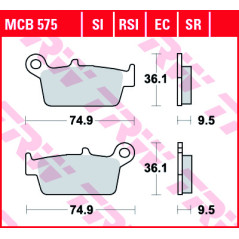 Placute frana moto TRW - MCB575EC