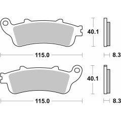 Placute frana moto SBS - fata 735HS