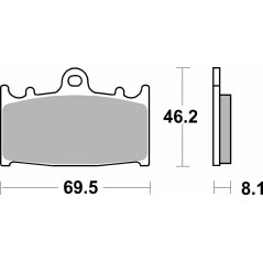 Placute frana moto SBS - 631RSI