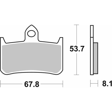 Placute frana moto SBS - 622HF