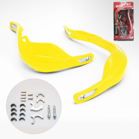 Protectii maini ghidon cross Biketec - galben