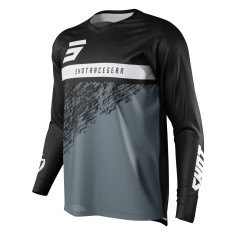 Tricou cross Shot Devo - negru/gri/alb - S