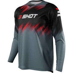 Tricou cross Shot Devo versus - gri/negru/rosu - XL