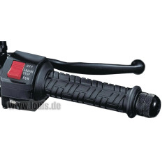 Mansoane moto Louis Lacer negre - 22 mm