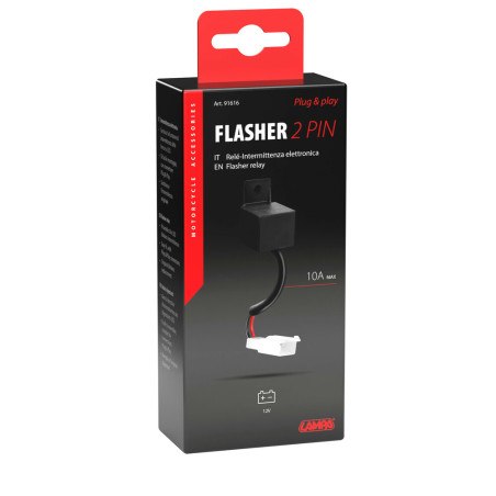 Releu semnalizare 2 pini Lampa, plug & play, electronic, 12v, 10a