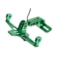 Suport numar moto Wilmat universal cu lampa led - verde