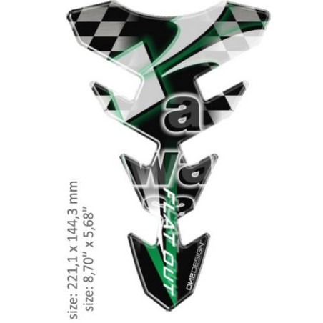 ONEDESIGN - Tank pad/protectie rezervor SLIM KAWASAKI