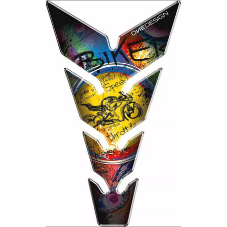ONEDESIGN - Tank pad/protectie rezervor MAX BIKER MULTICOLOR