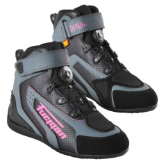 Ghete moto dama FURYGAN V4 EASY VTD - Negru/Roz - 37
